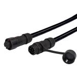 Waterproof Plastic LED Light Cable Connector Overmolded With Male / Female Plug