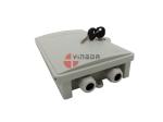 Outdoor IP65 Fiber Optic Splitter Box Plastic 2 Ports Polymer Synthetic Plastic