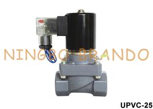 China 1'' DN25 UPVC CPVC Plastic Solenoid Valve Acid Alkali Anti-Corrosive factory