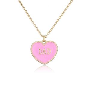 China 14K Heart Letter Pendant Necklace factory