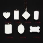 Custom Logo Blank Double Sided Sublimation Metal Pet Name ID Chain Dog Tags For