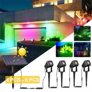 China Solar Dimmable Colored Outdoor Spotlights Waterproof Smart Control factory