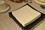 Lunch 15gsm Linen Feel Disposable Napkins , Home 2 Ply Serviettes