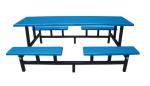 fiberglass or FRP dining table and square stool