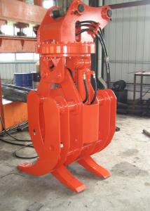 China 1600mm Q345B hydraulic Rotating Log Grapple For Mini Excavator factory
