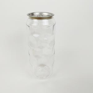 China 500ml Transparent Water Bottles Cold Pressed Juices Empty Plastic Containers Jars factory