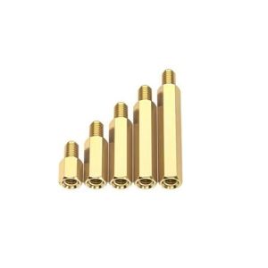 Brass Hex Standoff Spacer CNC Turning Components Single Head ODM