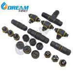 Outdoor T Type Quick Connect Electrical Cable Waterproof Brass Quick Connector