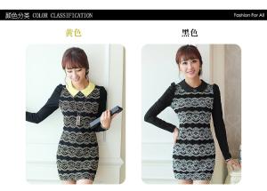 China women's fashion dress with long sleeve factory