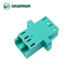 RoHS Telecommunication Network Duplex LC Fiber Optic Coupler With Flange