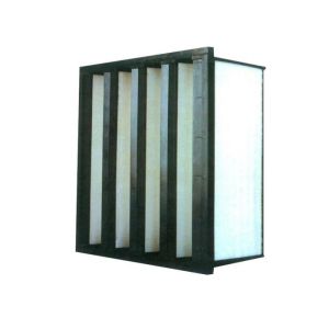 ISO Filter Purifie V Bank Filter Plastic Frame With Big Air Volume