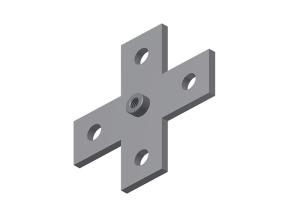 China Flat Cross Plate Fitting With M10 Nut factory