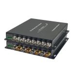 4-Channel 3G-SDI Fiber Converter with RS485 & Tally