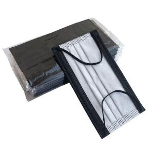 China Kn95 CE 3 Ply / Layers Full Protective Face Mask Disposable Black Color factory