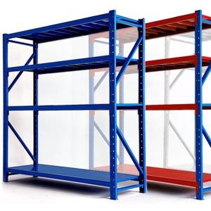 China Four Layers SGS Light Duty Metal Shelving 0.2T Adjustable Warehouse Shelving factory