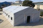 Silver Gray Military Army Tent , PVC Canvas Army Tent For Military Outside Event