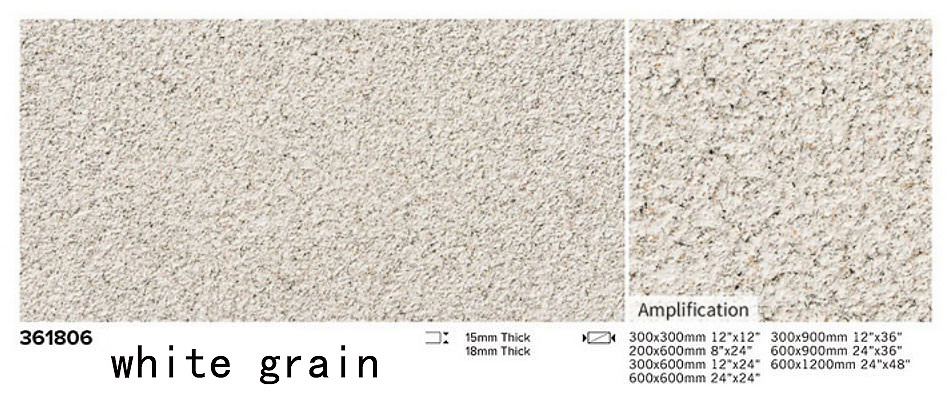 Scratch-Resistance Full Body 18x1200x600mm Floor Porcelain Paving Tile For Shopping Mall
