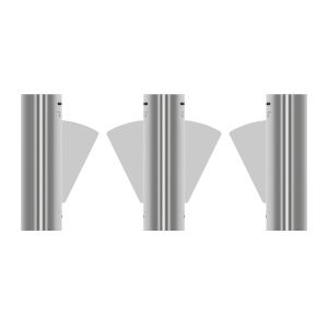 EMC Automatic Retractable Flap Barrier Turnstiles RFID For Pedestrian Access Control CE Approved