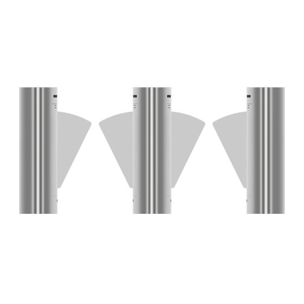 EMC Automatic Retractable Flap Barrier Turnstiles RFID For Pedestrian Access