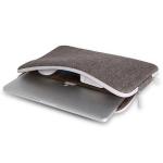 Waterproof Felt Mens 17 inch Laptop Bags , Zipper Notebook Sleeve