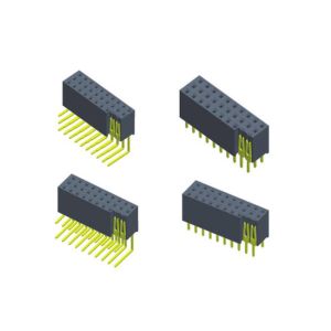 Triple Row Female Header Connector , Y Type Right Angle Pin Header