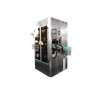 PVC Heat Shrink Sleeve Labeling Machine For Beverage Bottle With Shrink Tunnel