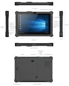China Intel N5105 Rugged Tablet PC IPS HDMI 860mAh Battery IP65 Protection Level factory