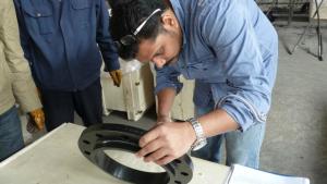 China Slip On Steel Pipe Flange , Threaded Pipe Flange Segregation Ingot Eliminated factory