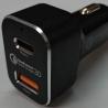 Buy cheap (Qualcomm Certified) 36W Quick Charge 3.0 Dual USB Type-C Car Charger from wholesalers