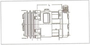 China ALA22368 SANDEN A/C COMPRESSOR SANDEN 4433/4484 A/C COMPRESSOR EAR A/C COMPRESSOR factory