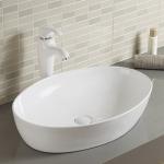 High Density Counter Top Bathroom Sink 750mm 800mm White Heat Resistant