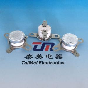China Termostatos ksd301 250v/10a Bimetal Resettable Flanged Thermal Switch Deep Fryer Thermostat factory