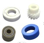 Black Delrin POM Machined Metal Parts , PEEK PA6 Custom CNC Parts For Robots
