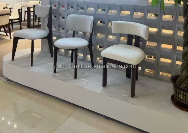Green Velvet/Lamb Wool Material Modern Solid Wood Dining Chair for Luxury Living Room Furniture