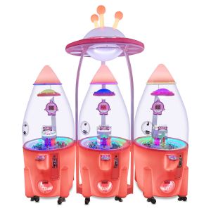 China Automatic Capsule Prize Arcade Machine Modern Style Rocket Shaped For Kids on sale