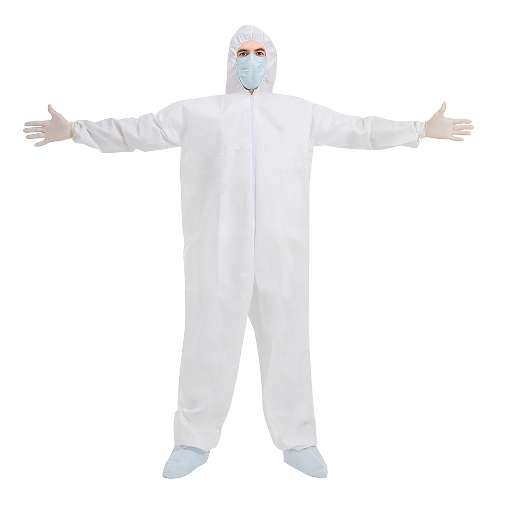 ISO13485 Disposable Protective Coverall With Shoe Cover