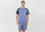 Breathable Mens Designer Loungewear Sets Polycotton Jersey Raglan Sleeve Tee