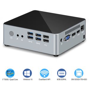 China High Efficiency Intel Core Mini PC ROM SO-DIMM DDR4 2400+ Up To 16GB KC3 I7 7500U factory