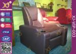 Leather Upholstery Media Room Furniture Home Theater Sofa Seating With Drink