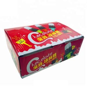 China Chocolate Fruity Lollipops Whistle Stick Halal 2 Colors Ice Cream Shape factory