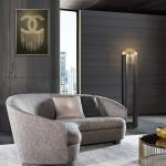 Nordic minimalist living room LED floor lamp postmodern hotel clubhouse cafe