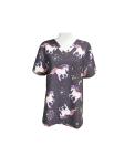 155 GSM Nurses Scrub Uniform 93% Polyester 7% Spandex Printting