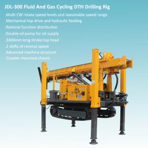 China Crawler Mounted Mechanical Top Head And hydraulic Feeding DTH Drilling Rig factory