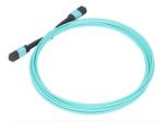 FTTH 8 Core 12 Core MM Fiber Optic Jumper Aqua Violet