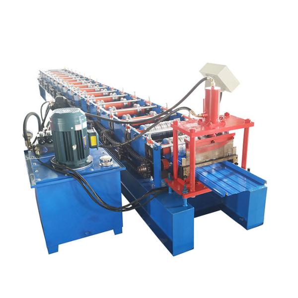 China Galvanized Steel Metal Door Frame Roll Forming Machine With Cr12 Material Cutting Blade factory