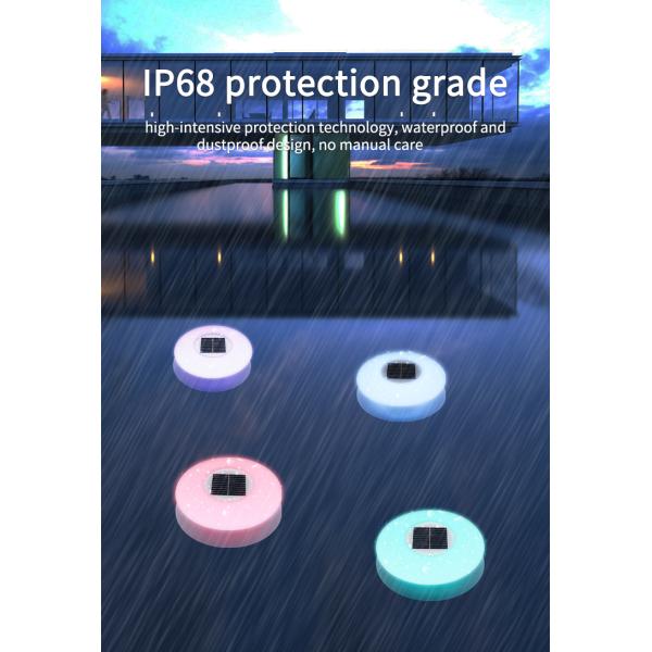 DC 6V Solar Powered Floating Light RGB Lighting 4100K Dusk To Dawn With Remote Control