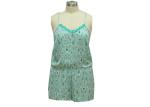 100% Polyesrter Ladies Casual Jumpsuits Sleep Wear Custom Harness Top With Short
