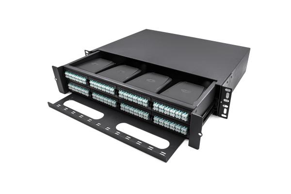 19 Inch 2U 96 Fiber MPO MTP ODF Fiber Optic Patch Panel Cabinet Slide Drawer