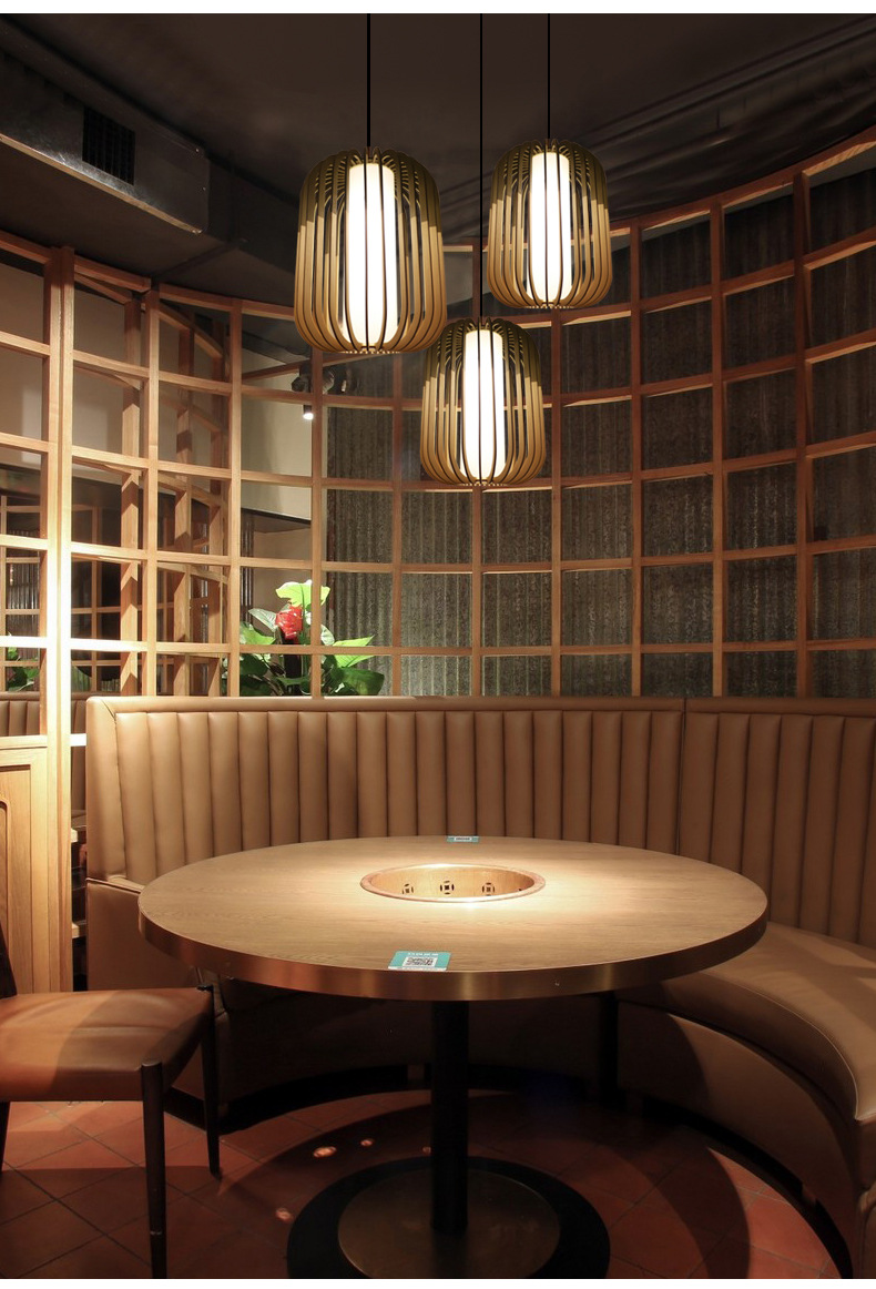 Nodic Rattan Pendant Light Chandelier Switch Control For Home Decoration