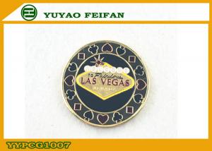 China Pink Background Las Vegas Metal Poker Chips with Black Heart and White Wing on sale